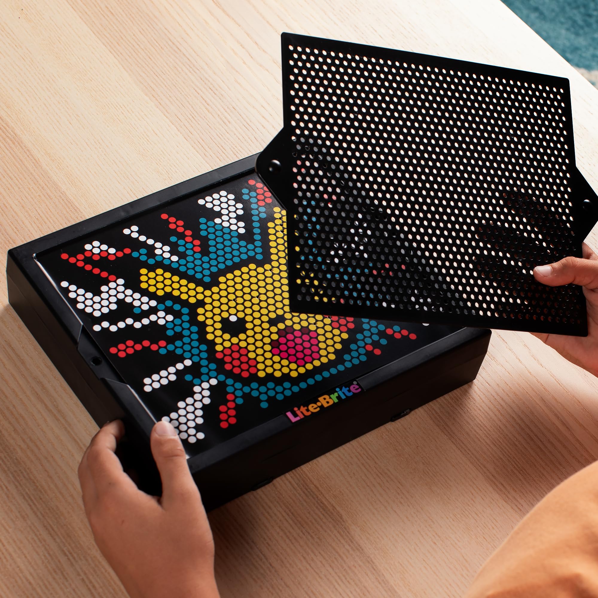 Lite Brite HD Pokemon Edition USB port powers art without frequent battery changes