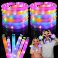 LITFP light-up glow sticks 24-pack brighten kids' party activities.