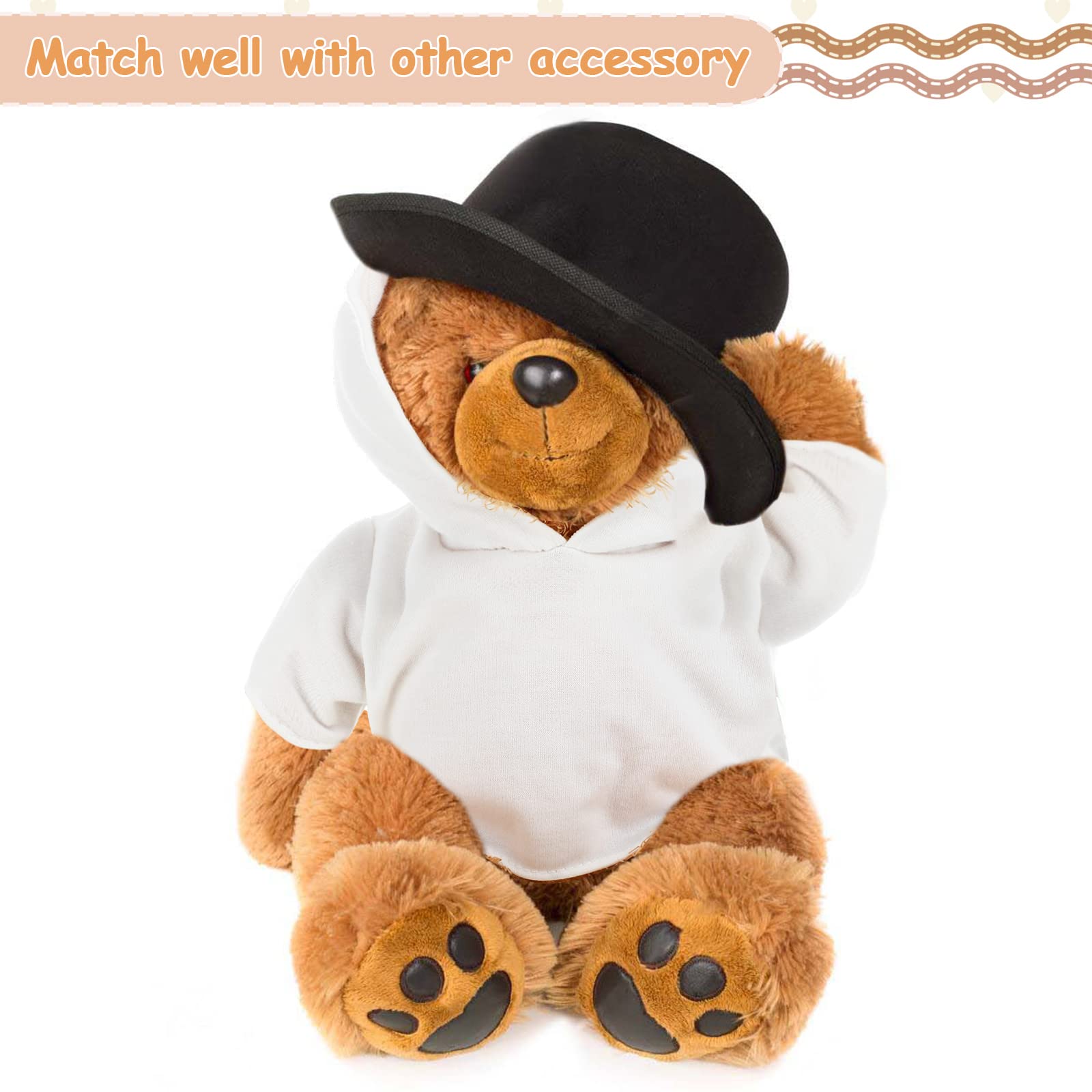 Litherr S 12-piece outfits for plush bears, ideal for events