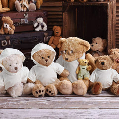 Litherr S bear clothes hoodie shown on plush doll, simple mix and match