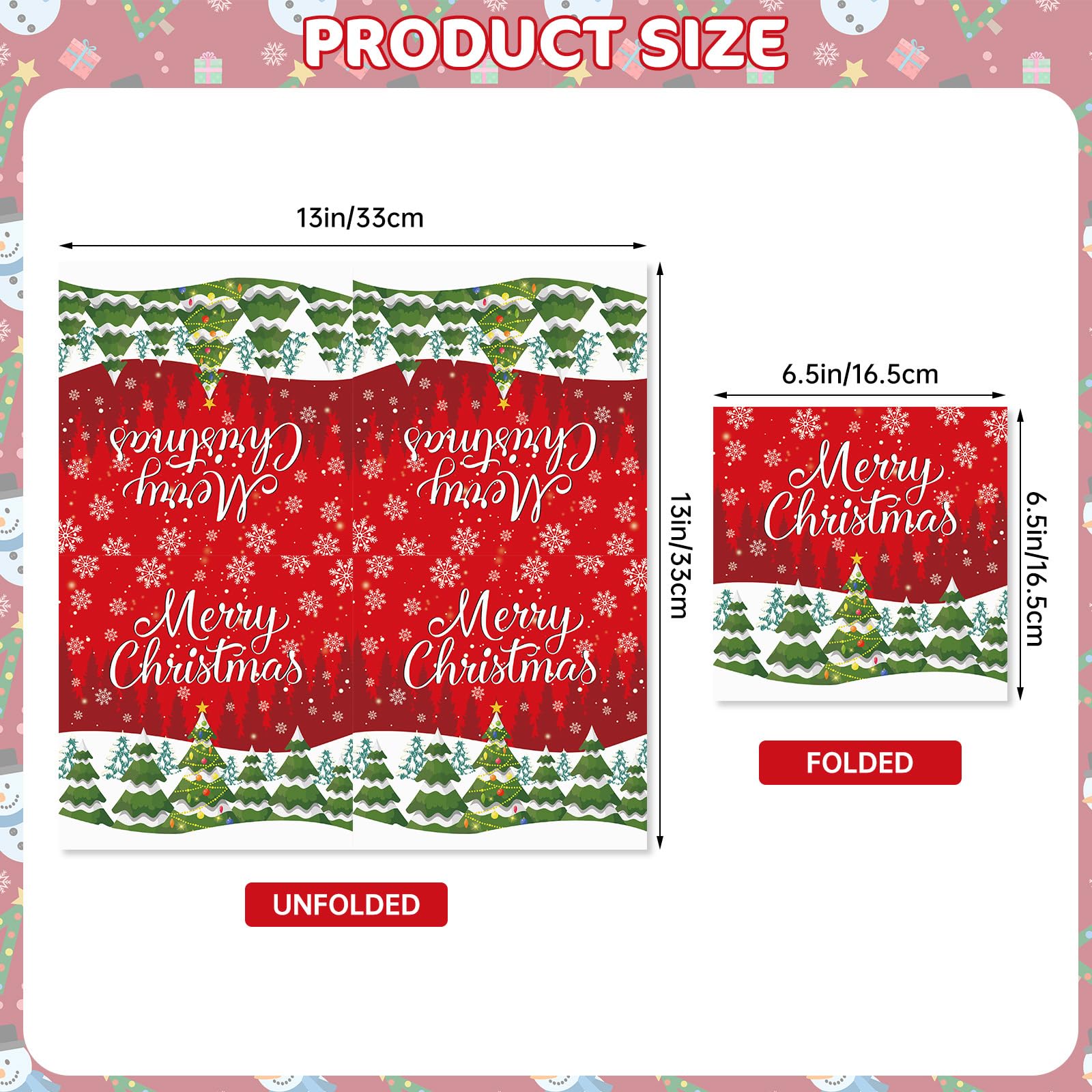 Litmitfu 3-ply napkins with high absorbency for quick spill control