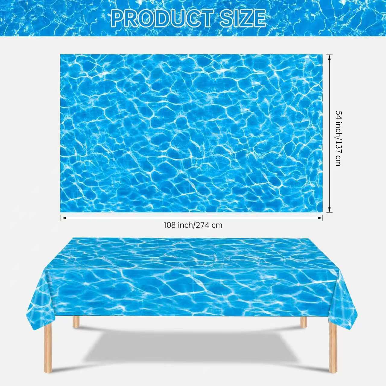 Litmitfu 54x108 Inch Tablecloth covers large rectangular tables quickly.