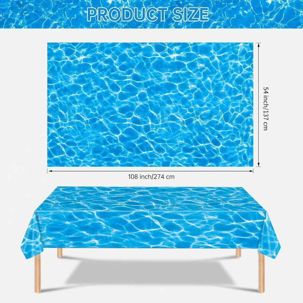 Litmitfu 54x108 Inch Tablecloth covers large rectangular tables quickly.