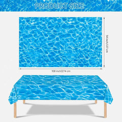Litmitfu 54x108 Inch Tablecloth covers large rectangular tables quickly.