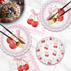 Litmitfu cherry theme party favors to enhance table decor