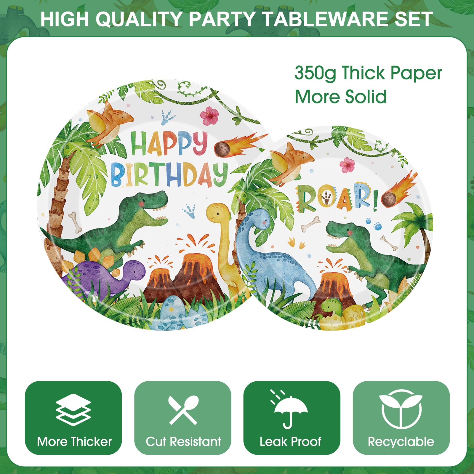 Litmitfu dinosaur tablecloth protects surfaces with waterproof coverage.