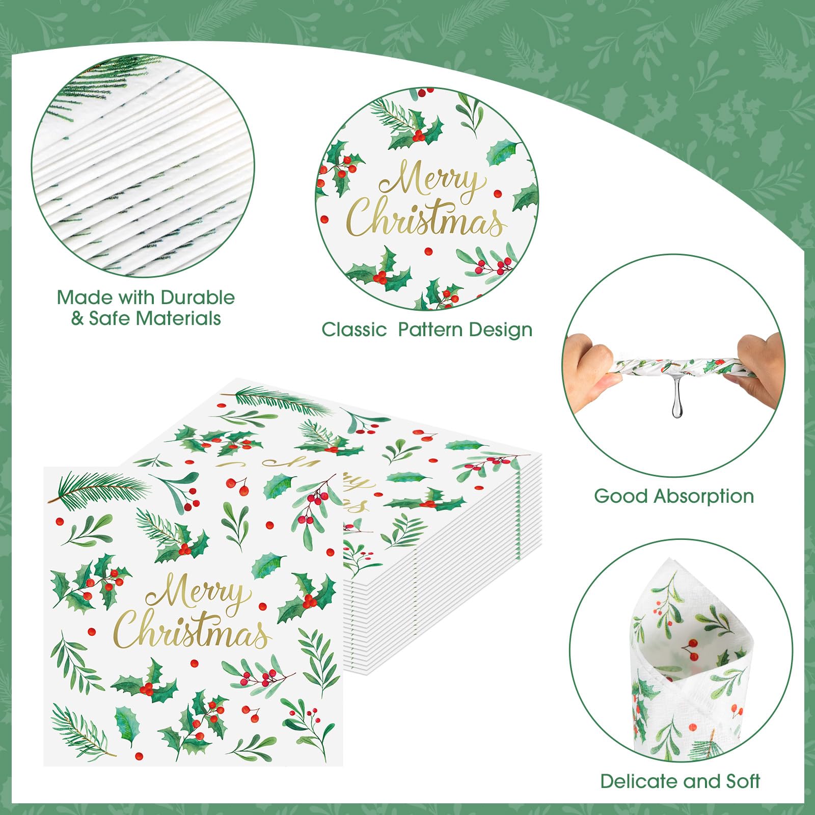 Litmitfu disposable napkins simplify cleanup after winter gatherings