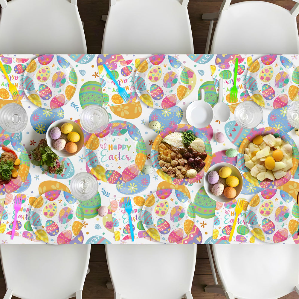 Litmitfu Easter design with eggs and bunnies brightens the tablescape