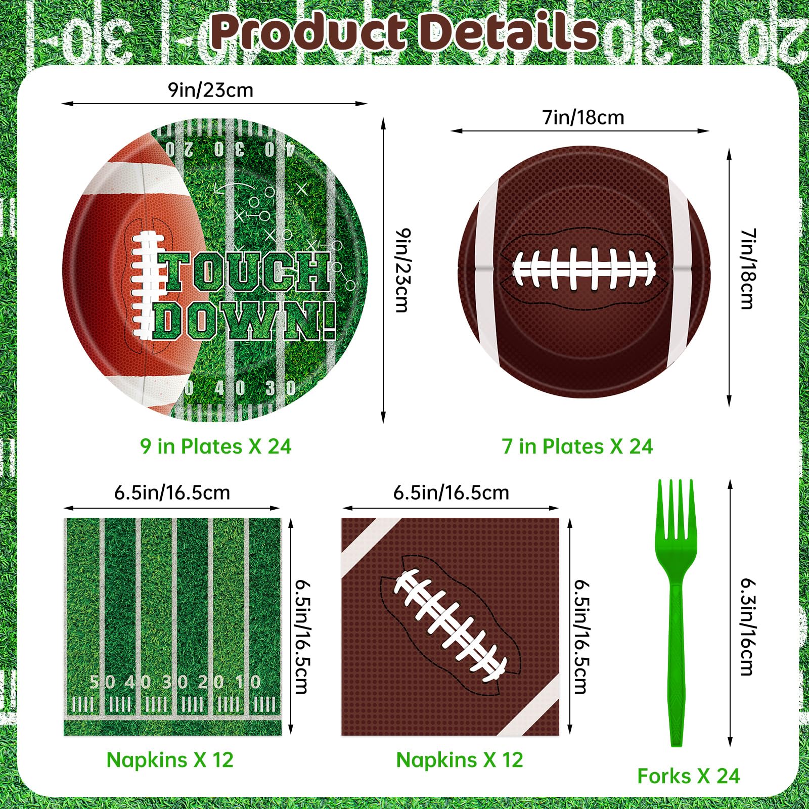 Litmitfu green turf napkins 13x13 add soft, absorbent touch to meals
