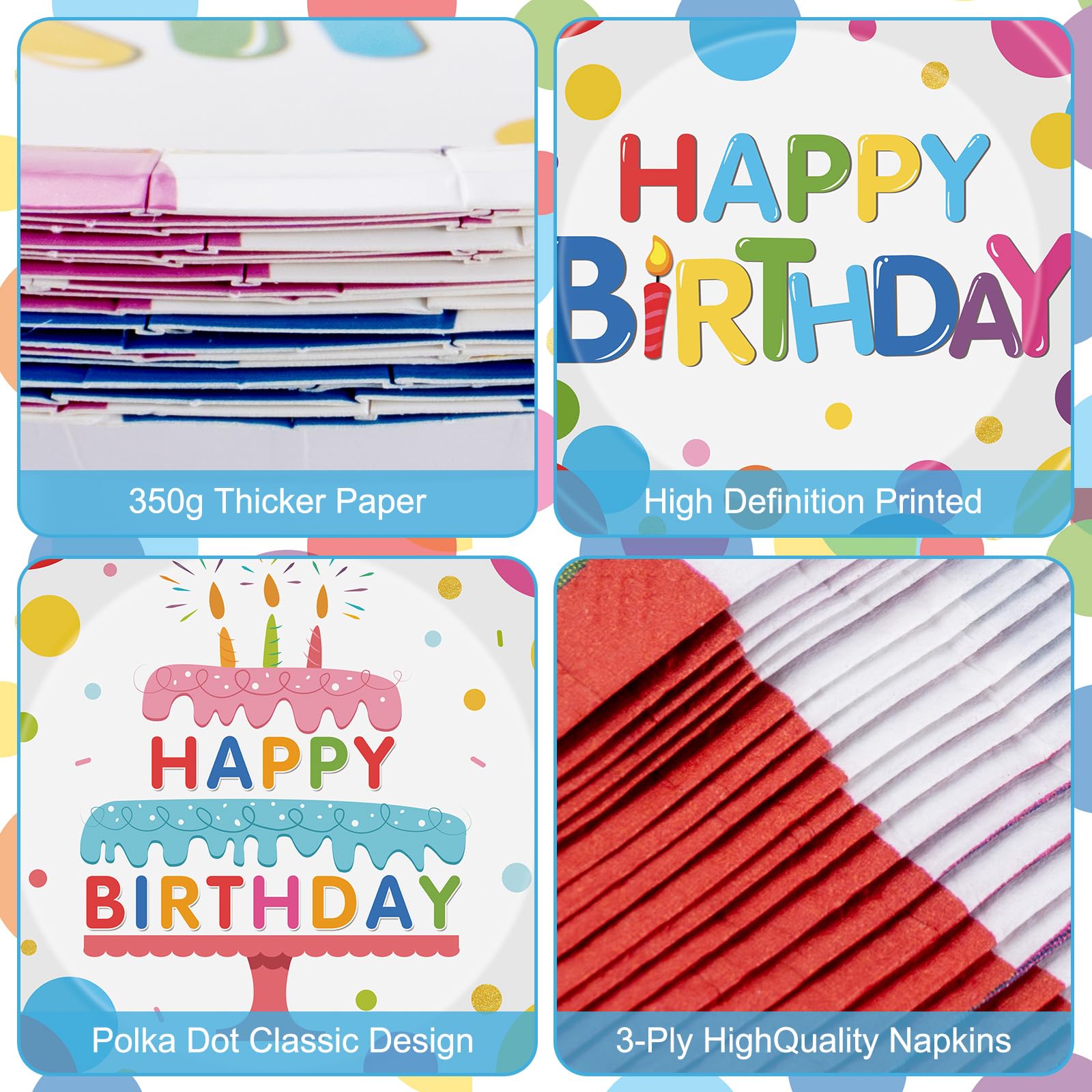 Litmitfu dots design plates adding cheerful ambiance to parties
