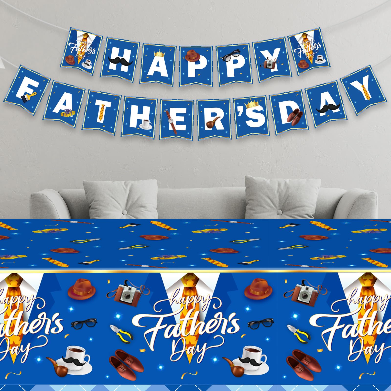 Litmitfu office decor banner for Father’s Day celebration and wall decoration