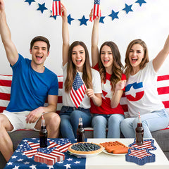 Litmitfu patriotic napkins ideal for outdoor picnics or indoor celebrations with a patriotic theme.