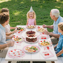 Litmitfu outdoor party decor with cherry theme for patio celebrations