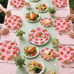 Litmitfu berry party supplies create a joyful, clean-up friendly setting