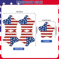 Litmitfu patriotic design American flag napkins add festive flair to any table.