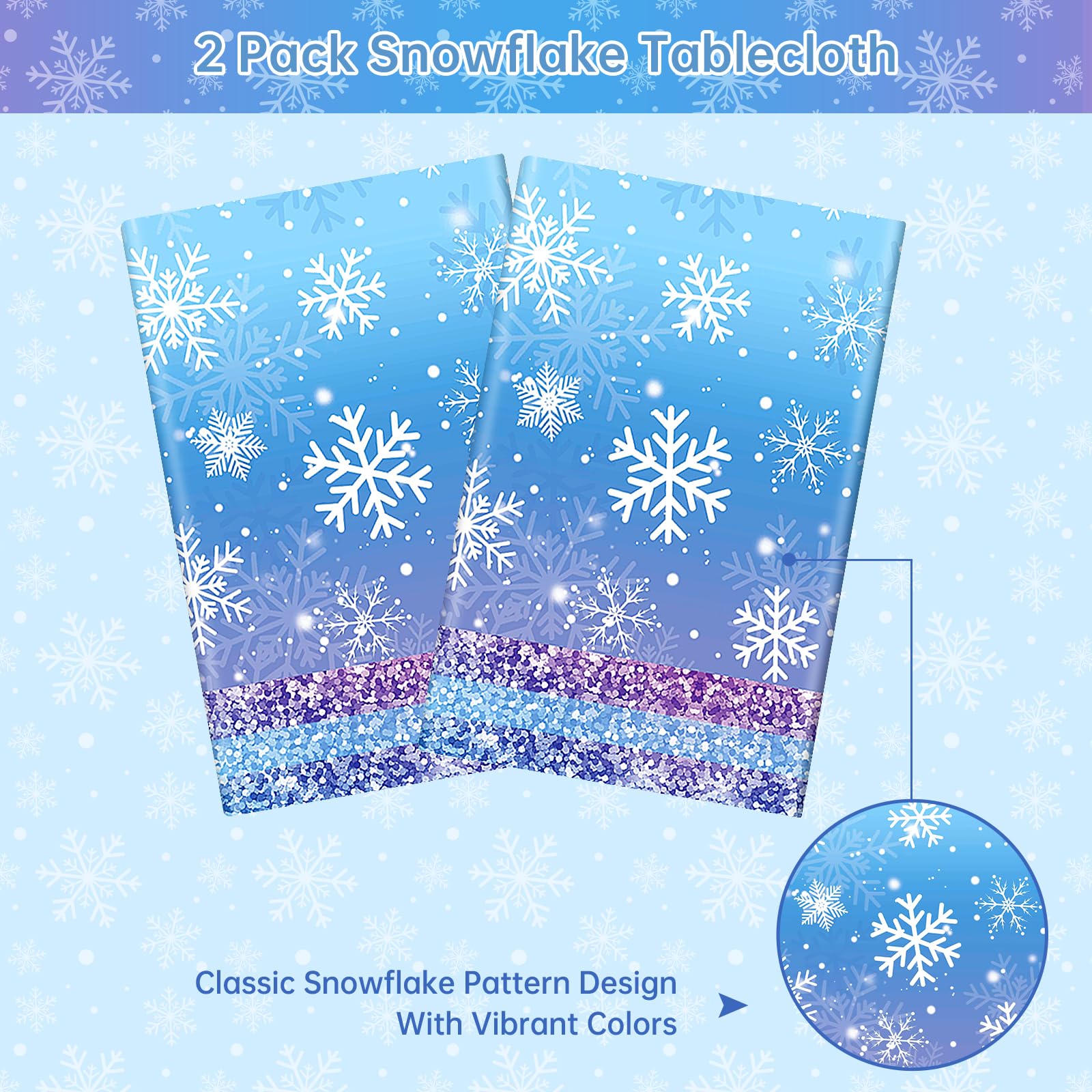 Litmitfu plastic tablecloth waterproof and easy to wipe clean.