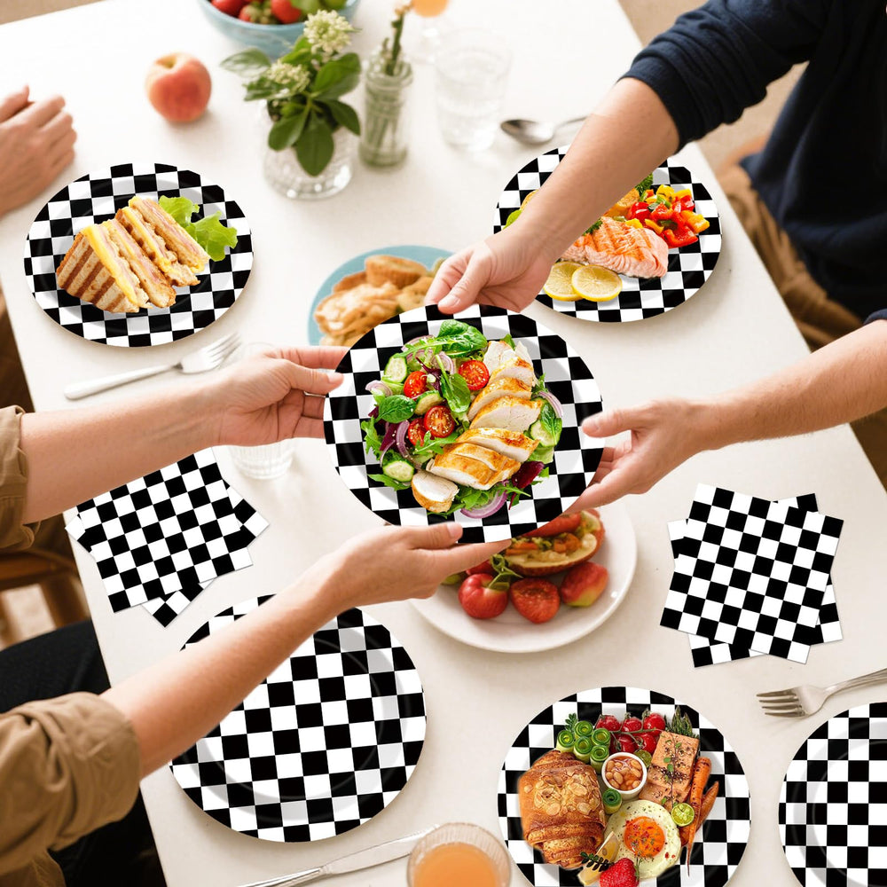 Litmitfu race car tableware creates a cohesive look for indoor or outdoor events