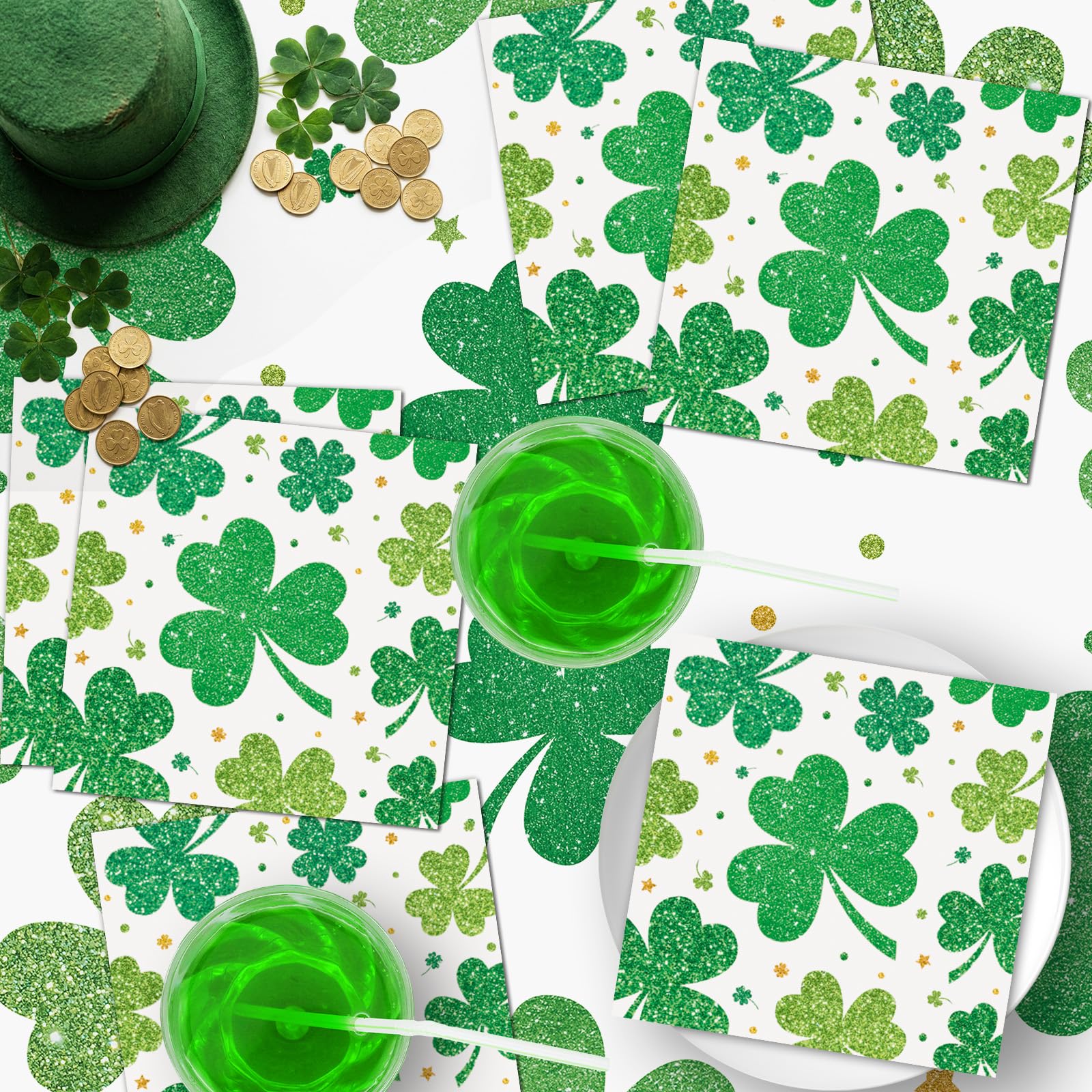 Litmitfu St. Patrick's Day napkins as part of elegant table decor
