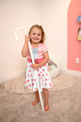 Bo Peep Twirl Dress back view with finished seams for durability