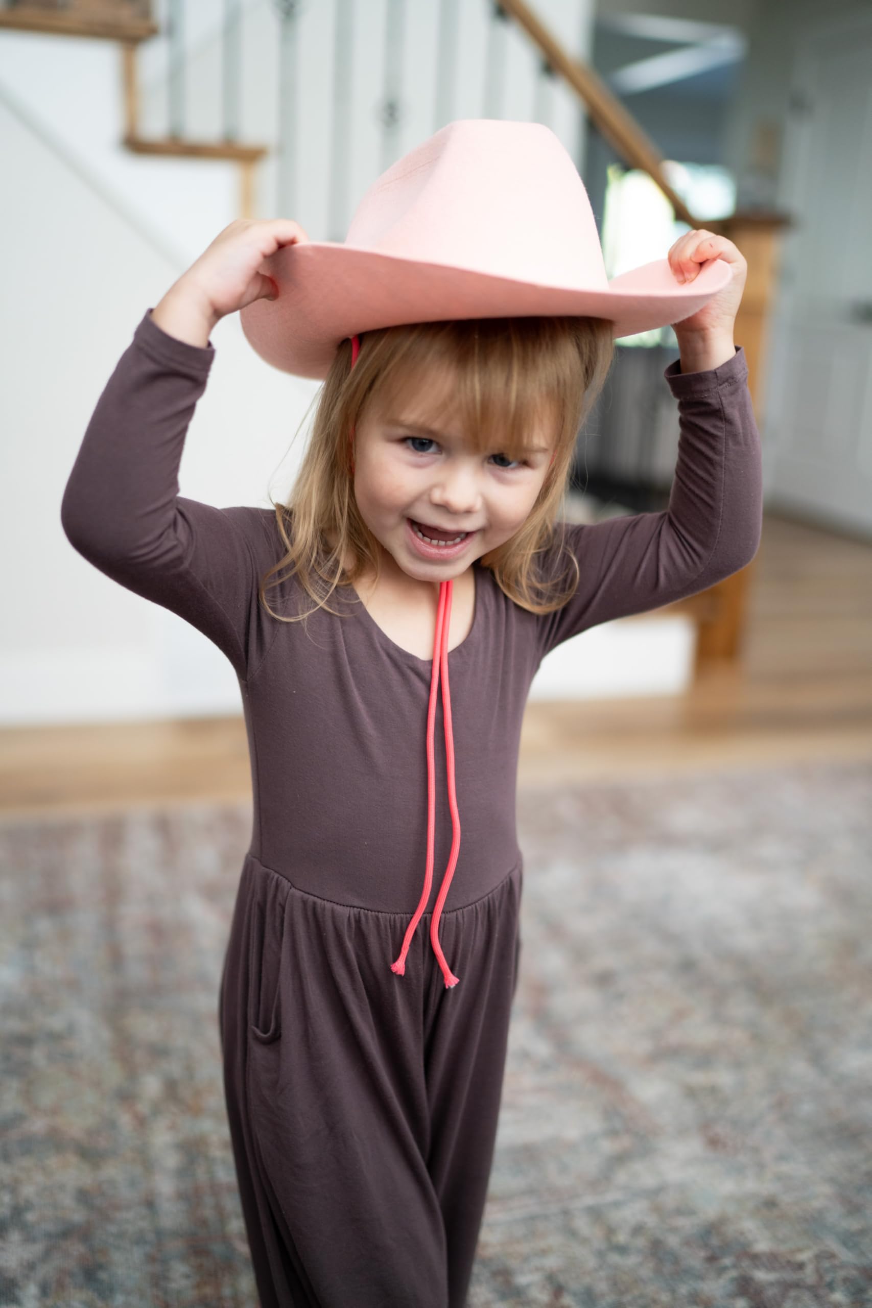 Little Adventures hat interior dimensions 20.5-inch circumference demonstrated for proper fit.