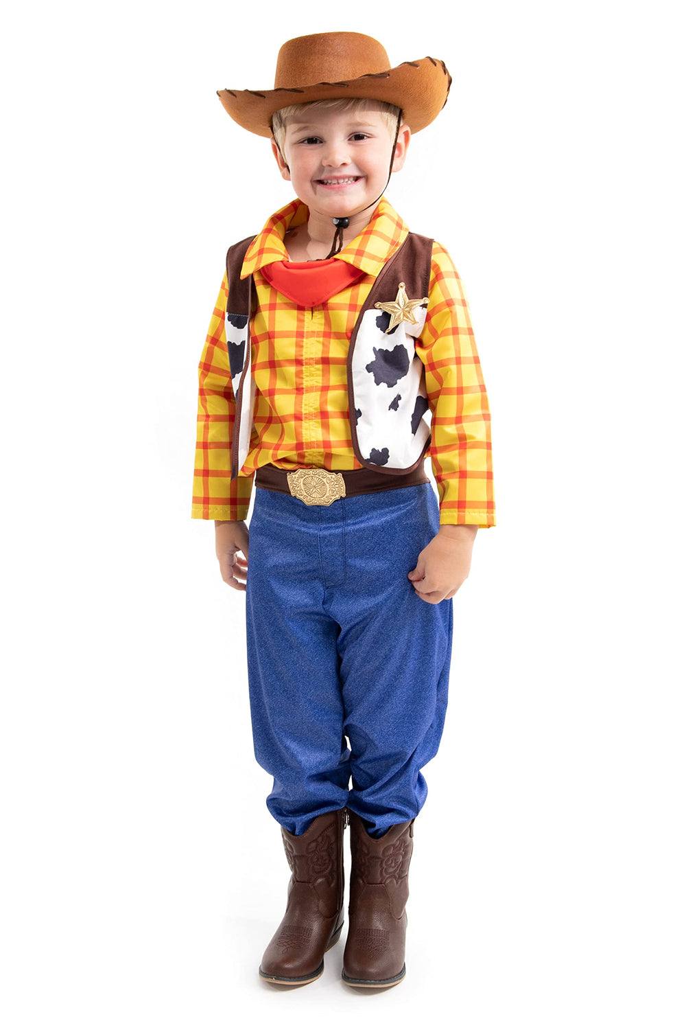 Kids wearing the Little Adventures hat ready for imaginative rodeo adventures