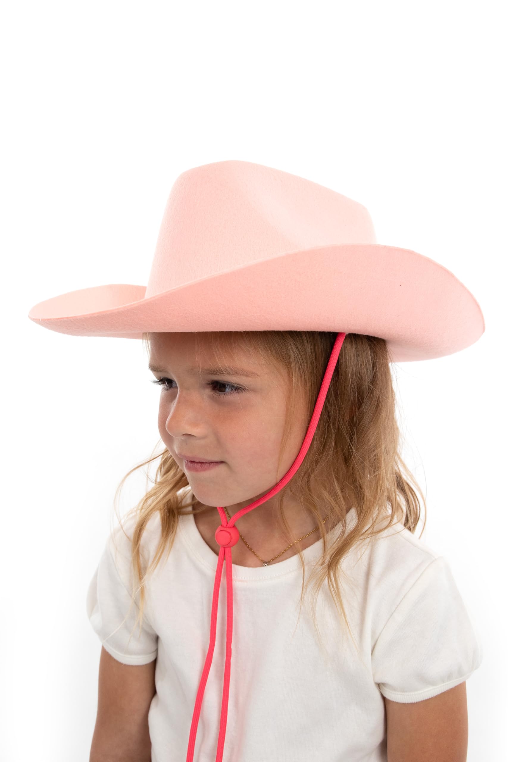 Little Adventures one-size western hat shown with costume wear for easy matching outfits.