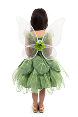 Organza fabric with sparkle accents enhances magical costume details.