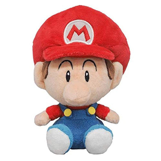 Little Buddy Baby Mario plush 6-inch front view, ideal for collectors and cuddles