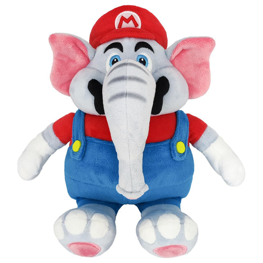 Little Buddy Elephant Mario plush, soft and cuddly, ideal for Super Mario fans.
