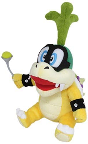 Little Buddy Iggy Koopa plush side view, perfect for a display on shelves.