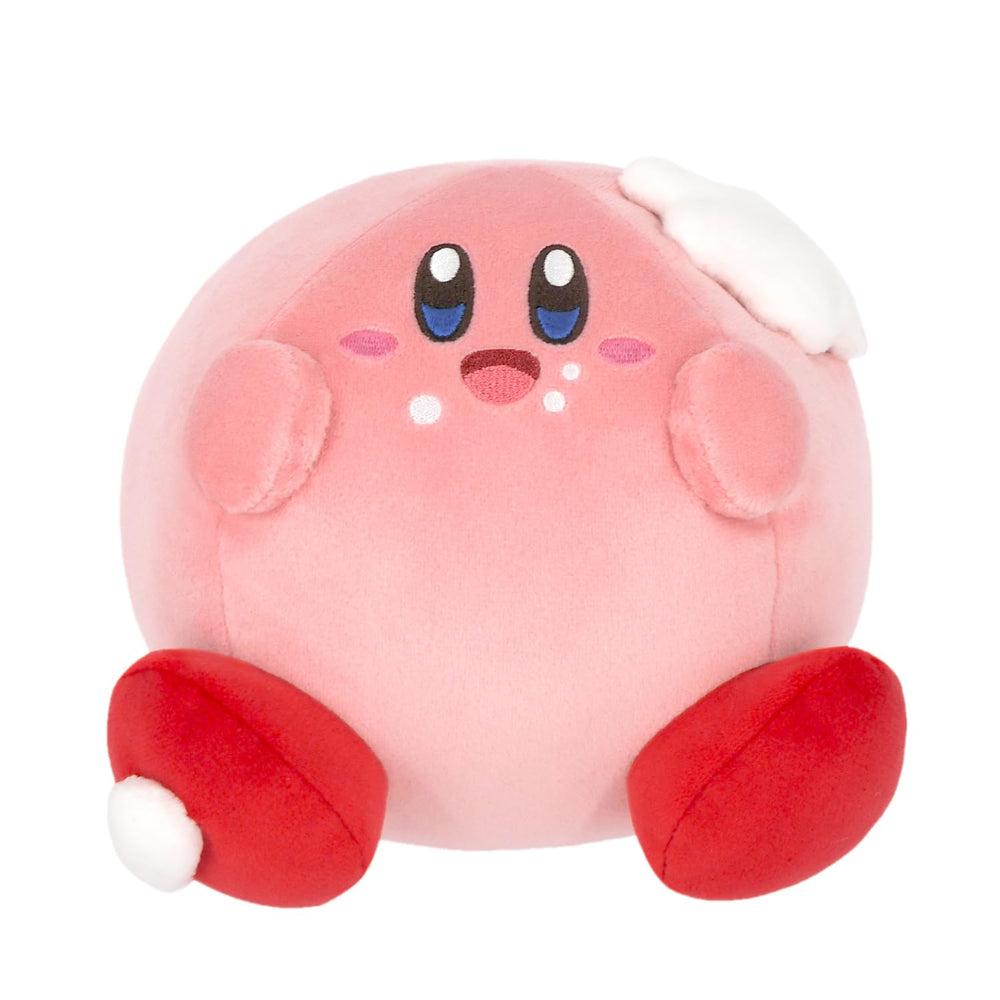 Little Buddy Kirby Mochi Mochi 6-inch plush; soft cuddle buddy for shelves and desks.