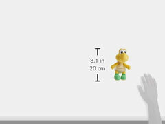 Little Buddy Koopa Troopa plush in hand, showcasing compact size