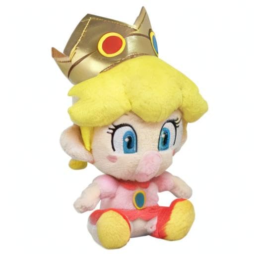 Little Buddy Baby Peach plush side view, comforting companion for kids