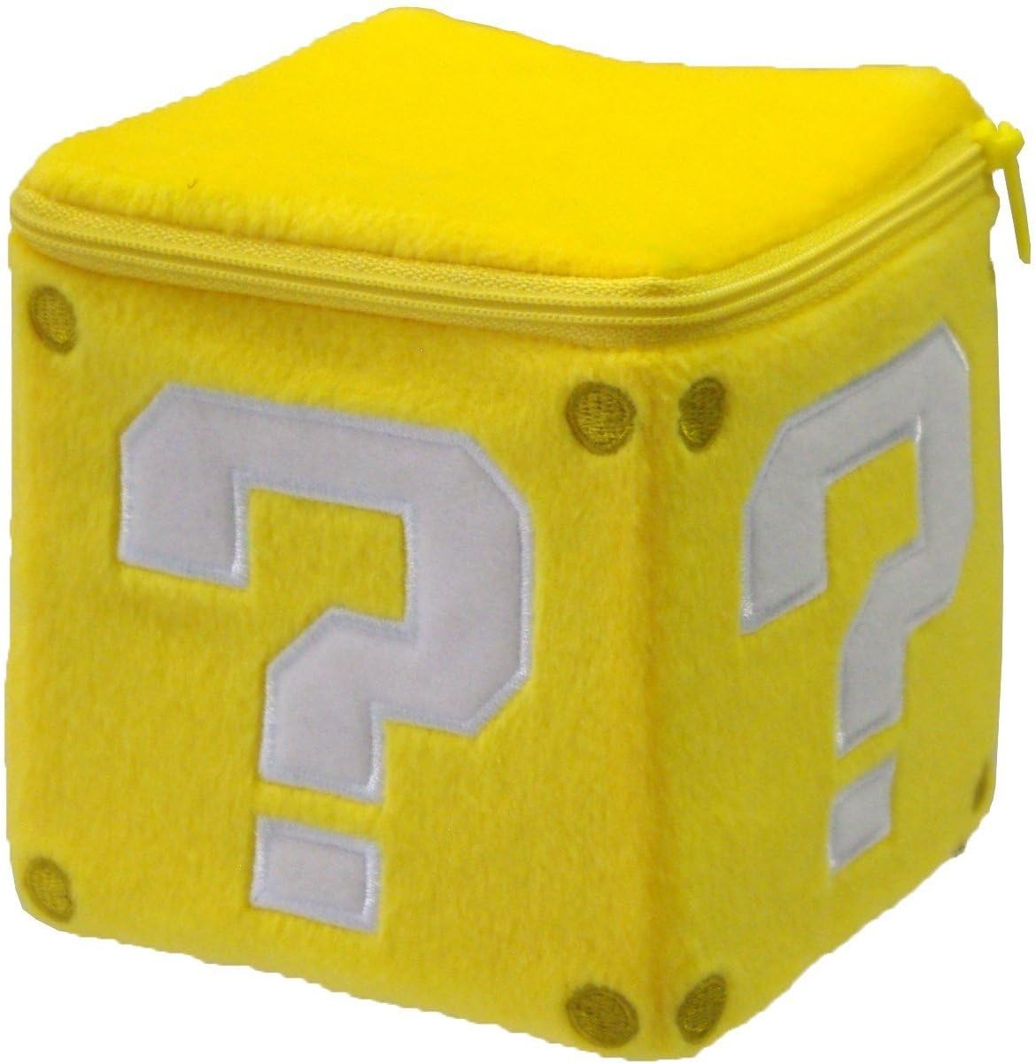 Little Buddy Super Mario coin box plush for display and collection, ideal gift.
