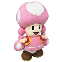 Little Buddy Toadette plush detail shot, plush texture invites gentle squeezes and display