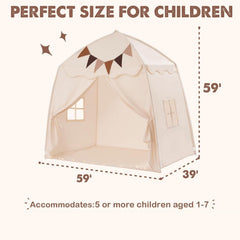 Little Dove 59x39x59 inch tent offers roomy space for multiple children.