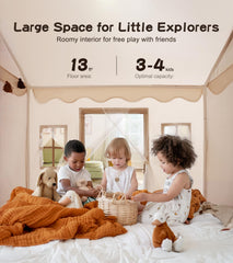 Little Dove easy-assembly tent that sets up without tools for quick indoor or outdoor fun.