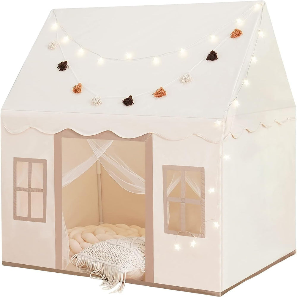 Little Dove play tent with star light, ideal for imaginative play and cozy evenings.