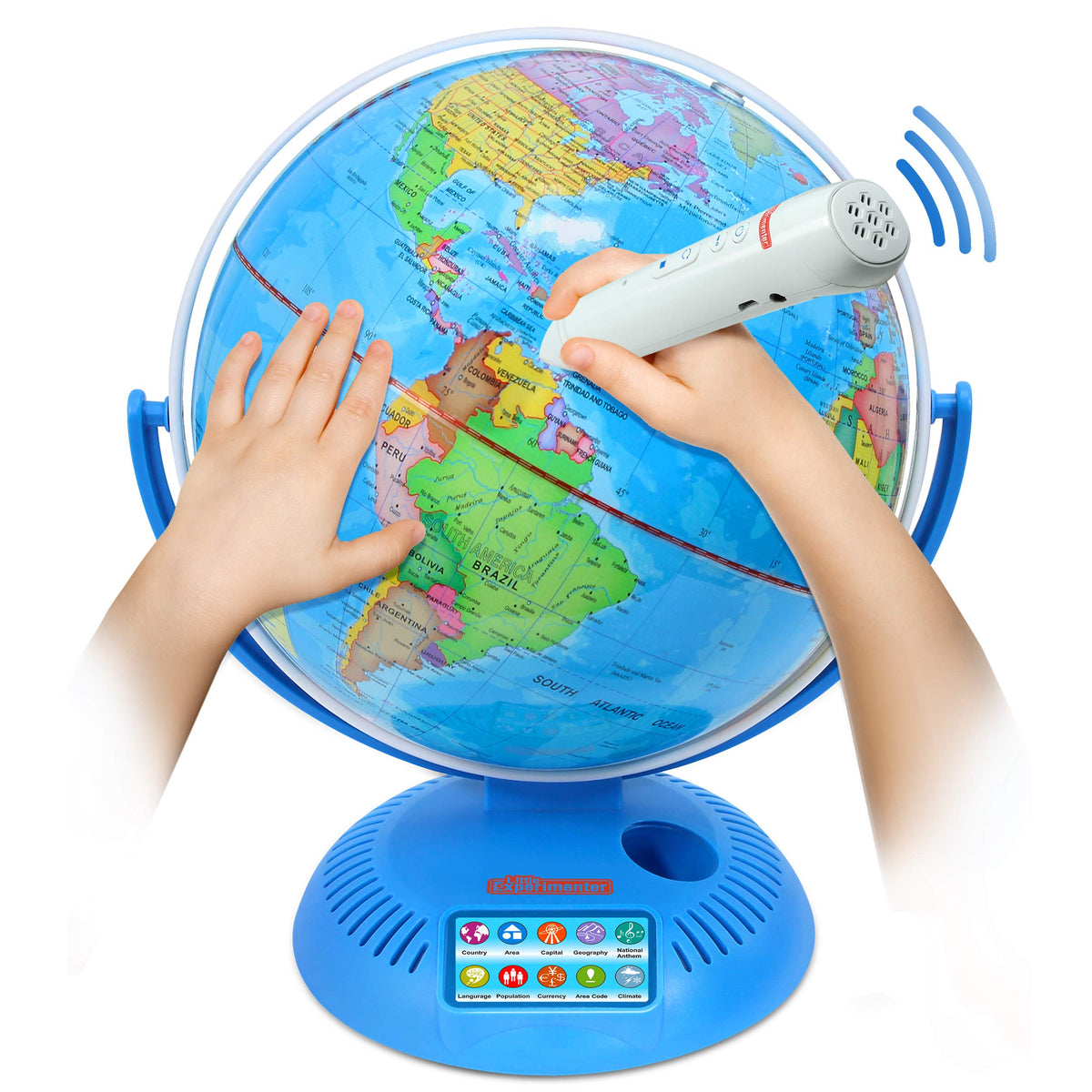 Little Experimenter interactive globe 9in enables immersive world exploration for kids.