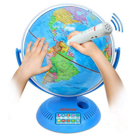 Little Experimenter interactive globe 9in enables immersive world exploration for kids.