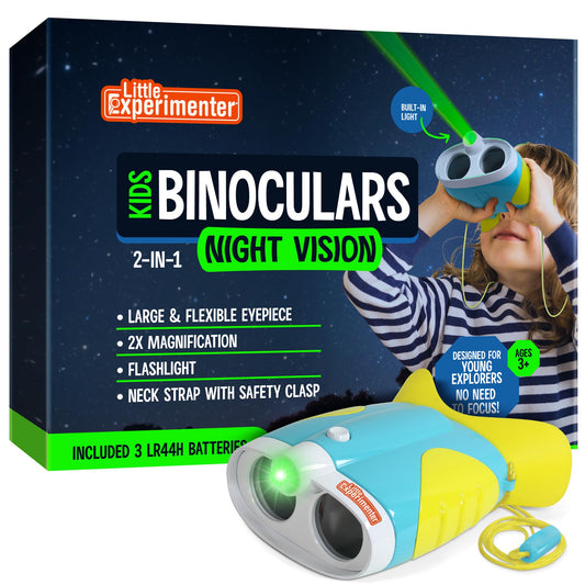 Little Experimenter night vision binoculars for kids visible in low light, enabling curious exploration