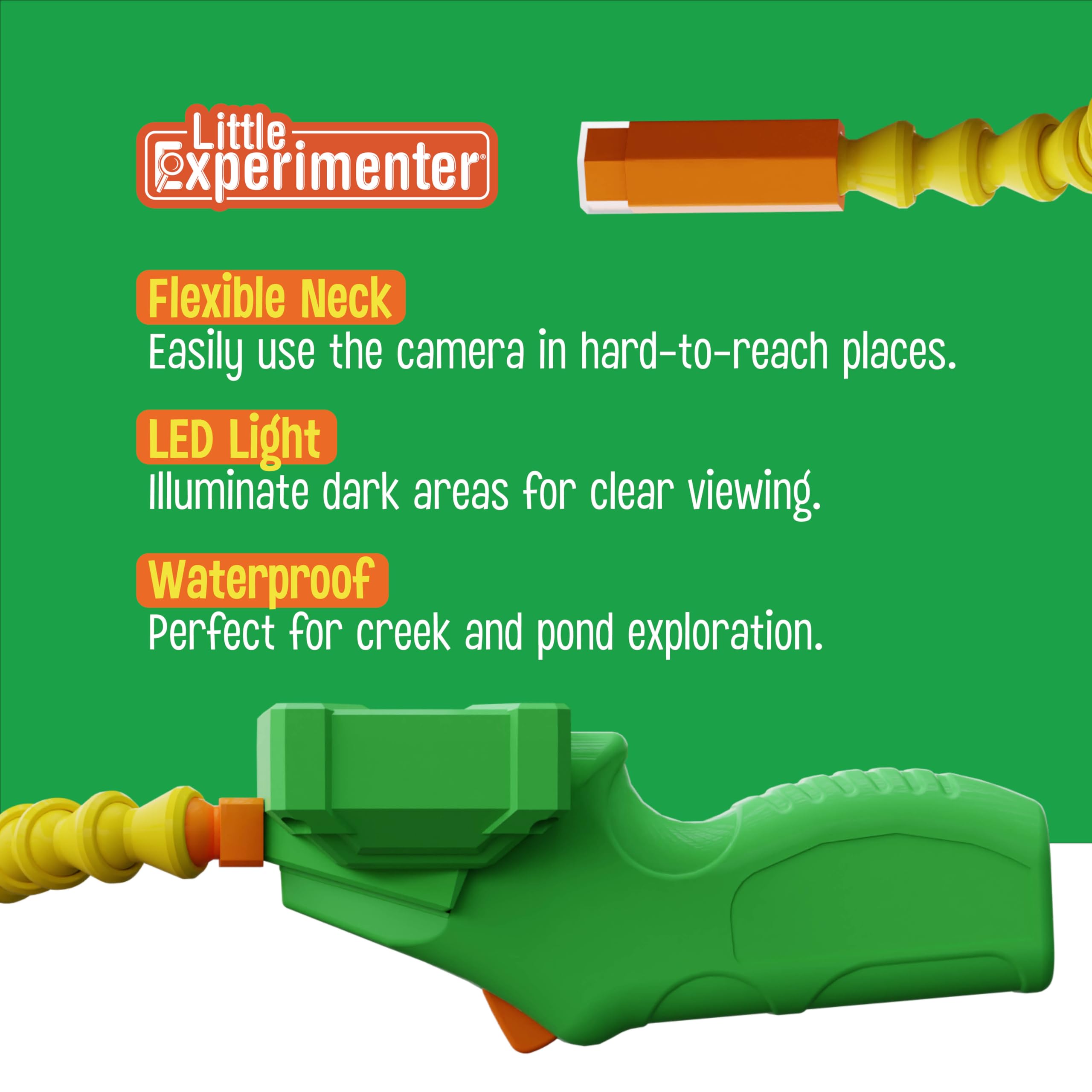 Little Experimenter Snake Scope reveals ant tunnels and nests through a waterproof camera.