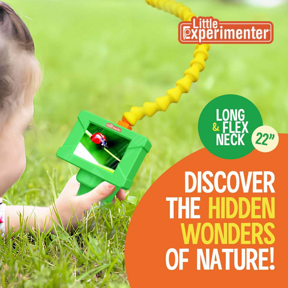 Little Experimenter Snake Scope with sun visor ensures clear screen outdoors.