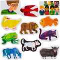 Little Folk Visuals Brown Bear felt piece 1 for interactive storytelling and classroom display.