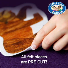 Little Folk Visuals Brown Bear felt piece 4 invites imaginative play and storytelling sessions.