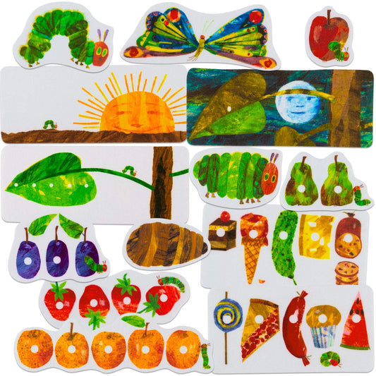 Little Folk Visuals Very Hungry Caterpillar figures for storytelling; enhances classroom learning.