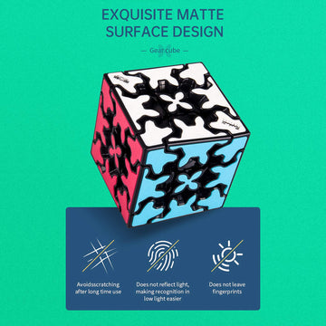 Little Golden Elephant Gear Cube 3x3x3 includes solution guide for self-guided learning.