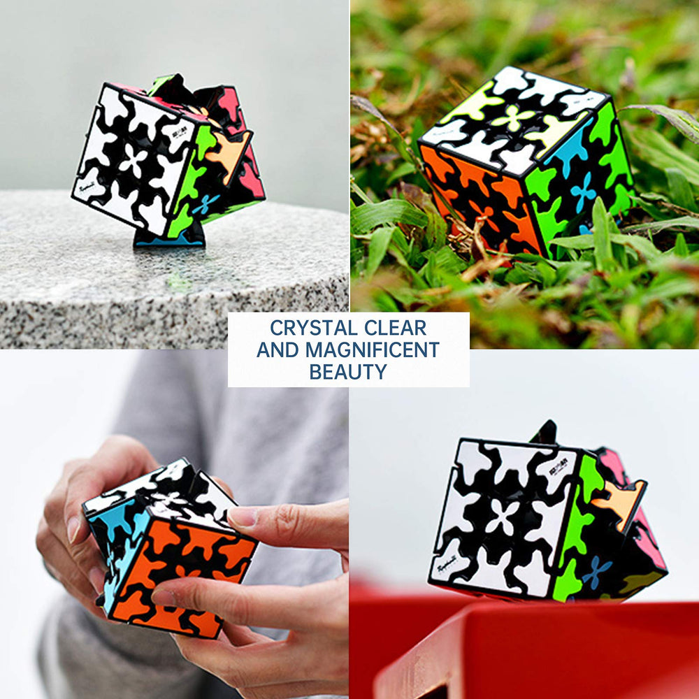 Little Golden Elephant Gear Cube 3x3x3 stickerless, durable construction for long-lasting use.