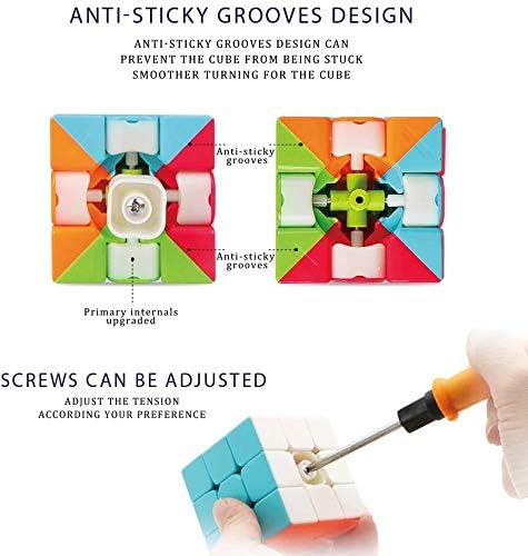 Anti-adhesive groove boosts durability during play on Warrior W cube