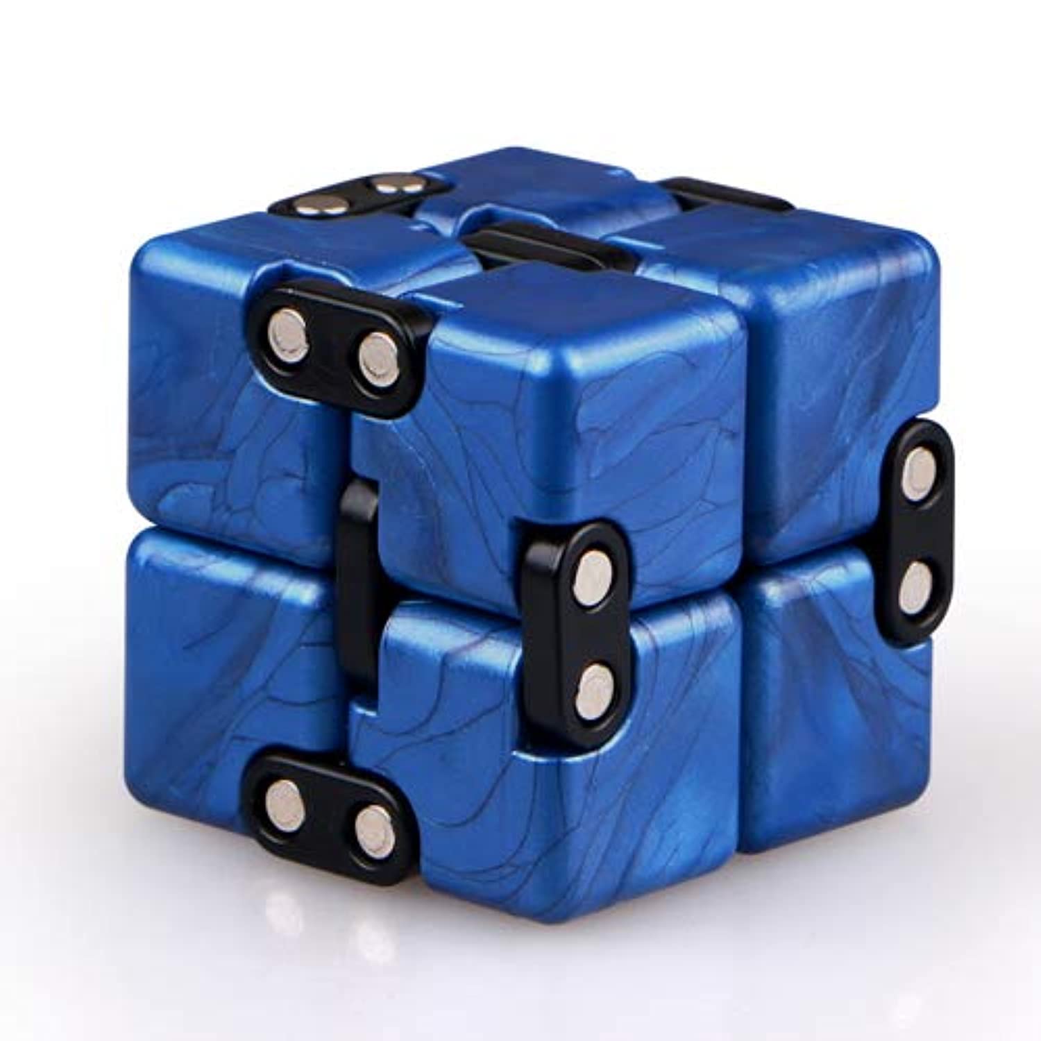 Little Golden Elephant infinity cube palm-top view for stress relief and focus.